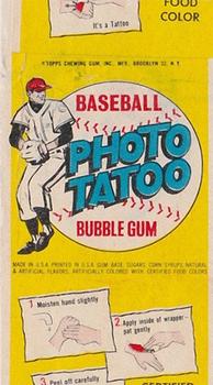1964 Topps Photo Tatoos #NNO Claude Osteen Back