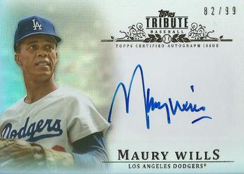 2013 Topps Tribute - Autographs #TA-MW2 Maury Wills Front