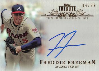 2013 Topps Tribute - Autographs #TA-FF Freddie Freeman Front