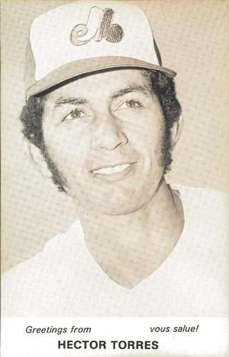 1972 Montreal Expos Postcards #NNO Hector Torres Front