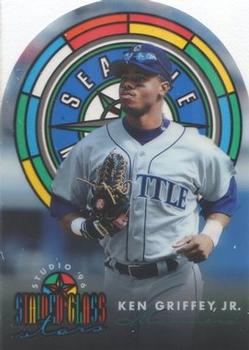1996 Studio - Stained Glass Stars #2 Ken Griffey, Jr. Front