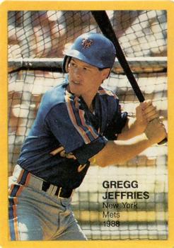 1988 Starbrite Superstars (unlicensed) #20 Gregg Jefferies Front