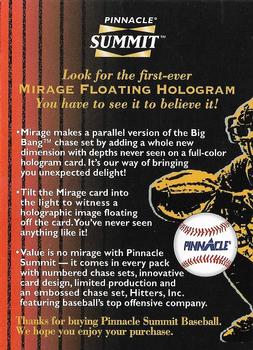 1996 Summit #NNO Mirage Floating Hologram Front