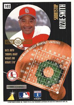 1996 Summit - Above & Beyond #102 Ozzie Smith Back