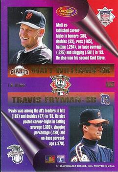 1994 Sportflics 2000 - Fanfest All-Stars #AS3 Matt Williams / Travis Fryman Back