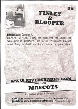 2012 Choice Camden Riversharks #25 Finley / Blooper Back