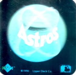 1990 Upper Deck - Team Logo Holograms #NNO Houston Astros Front