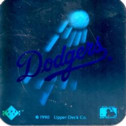 1990 Upper Deck - Team Logo Holograms #NNO Los Angeles Dodgers Front