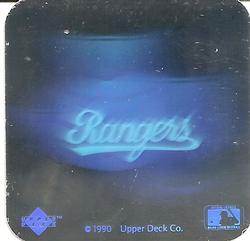 1990 Upper Deck - Team Logo Holograms #NNO Texas Rangers Front