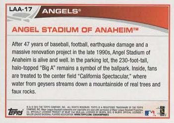 2013 Topps Los Angeles Angels #LAA-17 Angel Stadium Of Anaheim Back