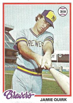 1978 Topps #95 Jamie Quirk Front