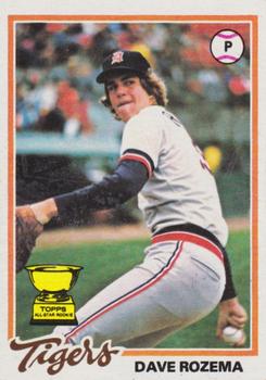 1978 Topps #124 Dave Rozema Front