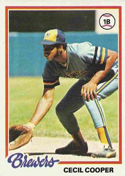 1978 Topps #154 Cecil Cooper Front