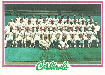 1978 Topps #479 St. Louis Cardinals Front