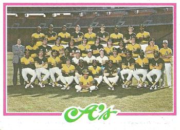 1978 Topps #577 Oakland A's Front