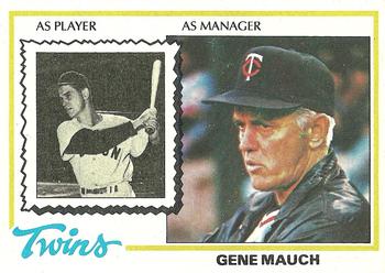 1978 Topps #601 Gene Mauch Front