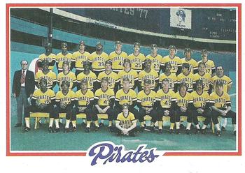 1978 Topps #606 Pittsburgh Pirates Front