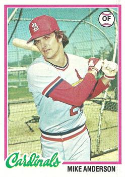 1978 Topps #714 Mike Anderson Front