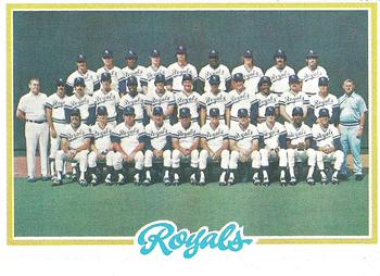 1978 Topps #724 Kansas City Royals Front