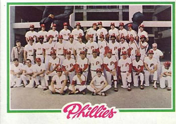 1978 Topps #381 Philadelphia Phillies Front