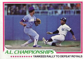 1978 Topps #411 1977 A.L. Championships Front