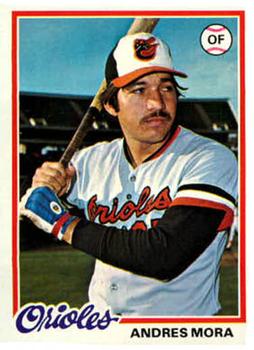 1978 Topps #517 Andres Mora Front