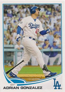 2013 Topps Los Angeles Dodgers #LAD1 Adrian Gonzalez Front