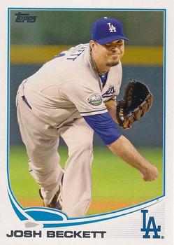 2013 Topps Los Angeles Dodgers #LAD11 Josh Beckett Front
