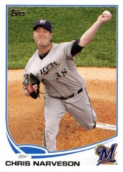 2013 Topps Milwaukee Brewers #MIL14 Chris Narveson Front