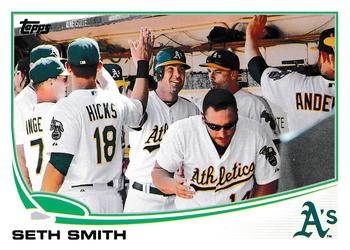 2013 Topps Oakland Athletics #OAK-7 Seth Smith Front