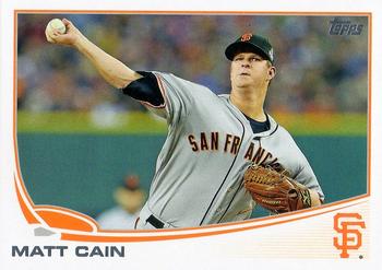 2013 Topps San Francisco Giants #SFG-2 Matt Cain Front