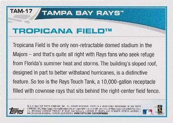 2013 Topps Tampa Bay Rays #TAM17 Tropicana Field Back