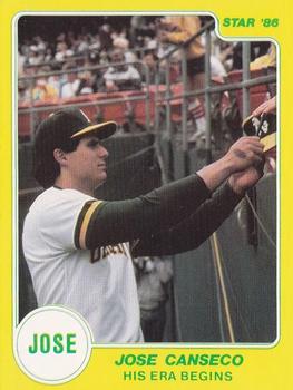 1986 Star Jose Canseco #NNO Jose Canseco Front