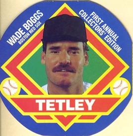 1988 Tetley Tea Discs #1 Wade Boggs Front