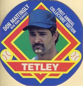 1988 Tetley Tea Discs #3 Don Mattingly Front