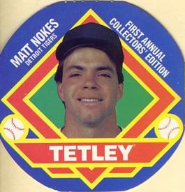 1988 Tetley Tea Discs #5 Matt Nokes Front