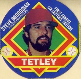 1988 Tetley Tea Discs #18 Steve Bedrosian Front