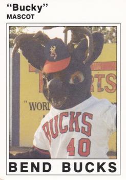 1989 Legoe Bend Bucks #30 Bucky Mascot Front