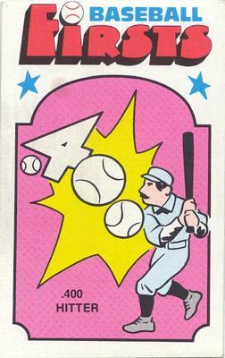 1976 Fleer Official Major League Patches - Baseball Firsts #40 .400 Hitter Front