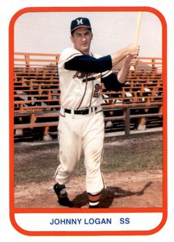 1987 TCMA 1957 Milwaukee Braves #4 Johnny Logan Front