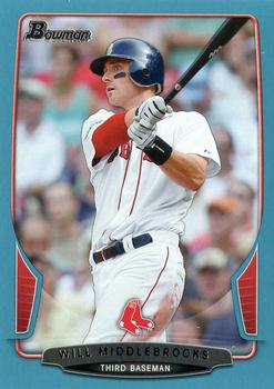 2013 Bowman - Blue #19 Will Middlebrooks Front