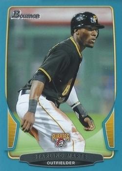 2013 Bowman - Blue #61 Starling Marte Front