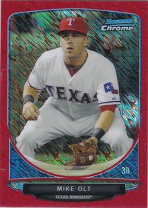 2013 Bowman - Chrome Cream of the Crop Mini Red Refractors #CC-TR2 Mike Olt Front