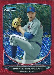 2013 Bowman - Chrome Cream of the Crop Mini Red Refractors #CC-NYM3 Noah Syndergaard Front