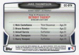 2013 Bowman - Chrome Cream of the Crop Mini Refractors #CC-DT4 Jake Thompson Back