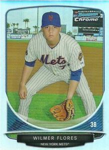 2013 Bowman - Chrome Cream of the Crop Mini Refractors #CC-NYM5 Wilmer Flores Front