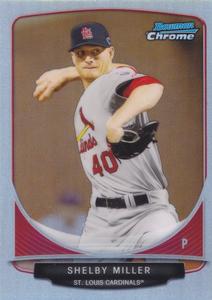 2013 Bowman - Chrome Cream of the Crop Mini Refractors #CC-STL2 Shelby Miller Front
