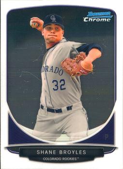 2013 Bowman - Chrome Prospects #BCP96 Shane Broyles Front