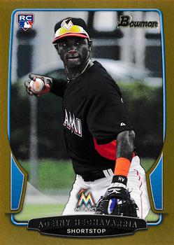 2013 Bowman - Gold #131 Adeiny Hechavarria Front
