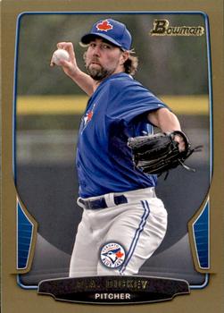 2013 Bowman - Gold #165 R.A. Dickey Front